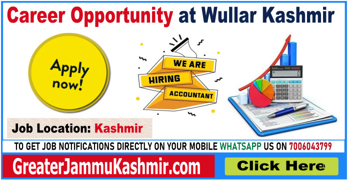 Career Opportunity at Wullar Kashmir
