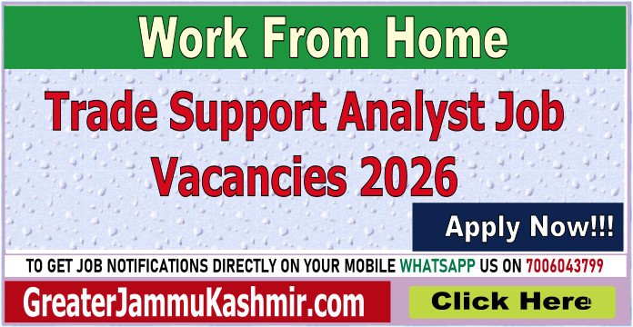 Trade Support Analyst Job Vacancies 2026