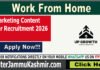 Marketing Content Writer Recruitment 2026 Marketing Content Writer Recruitment 2026
