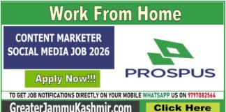 CONTENT MARKETER – SOCIAL MEDIA JOB 2026