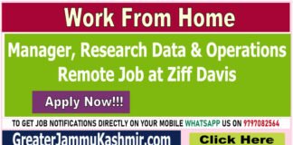 Manager, Research Data & Operations – Remote Job at Ziff Davis