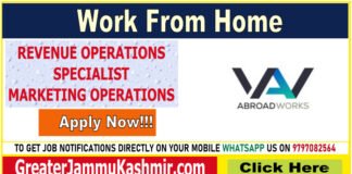 REVENUE OPERATIONS SPECIALIST (MARKETING OPERATIONS)at ABROAD WORKS