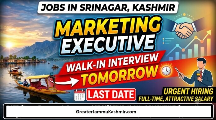 Canam Consultants- Marketing Executive Walk-in Interview in Srinagar