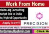 Precision AQ Consulting Analyst Job in India