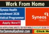Syneos Health Recruitment 2026- Pr Statistical Programmer – Remote Job in India Syneos Health Recruitment 2026- Pr Statistical Programmer